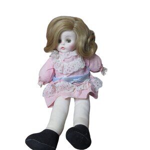 Vintage Horsman Cloth Body Doll with Composite Head and Hands